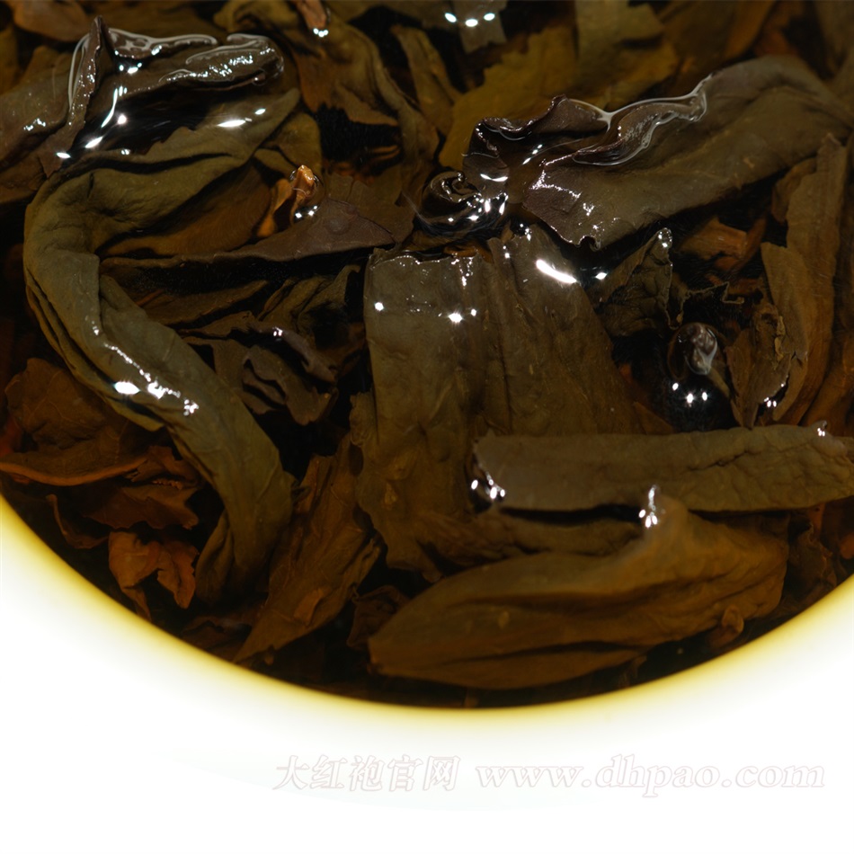 九龙窠肉桂 三泡试用装茶汤与叶底图片