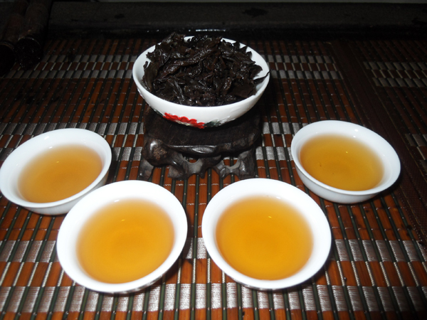 海峡茶道水金龟叶底与茶汤